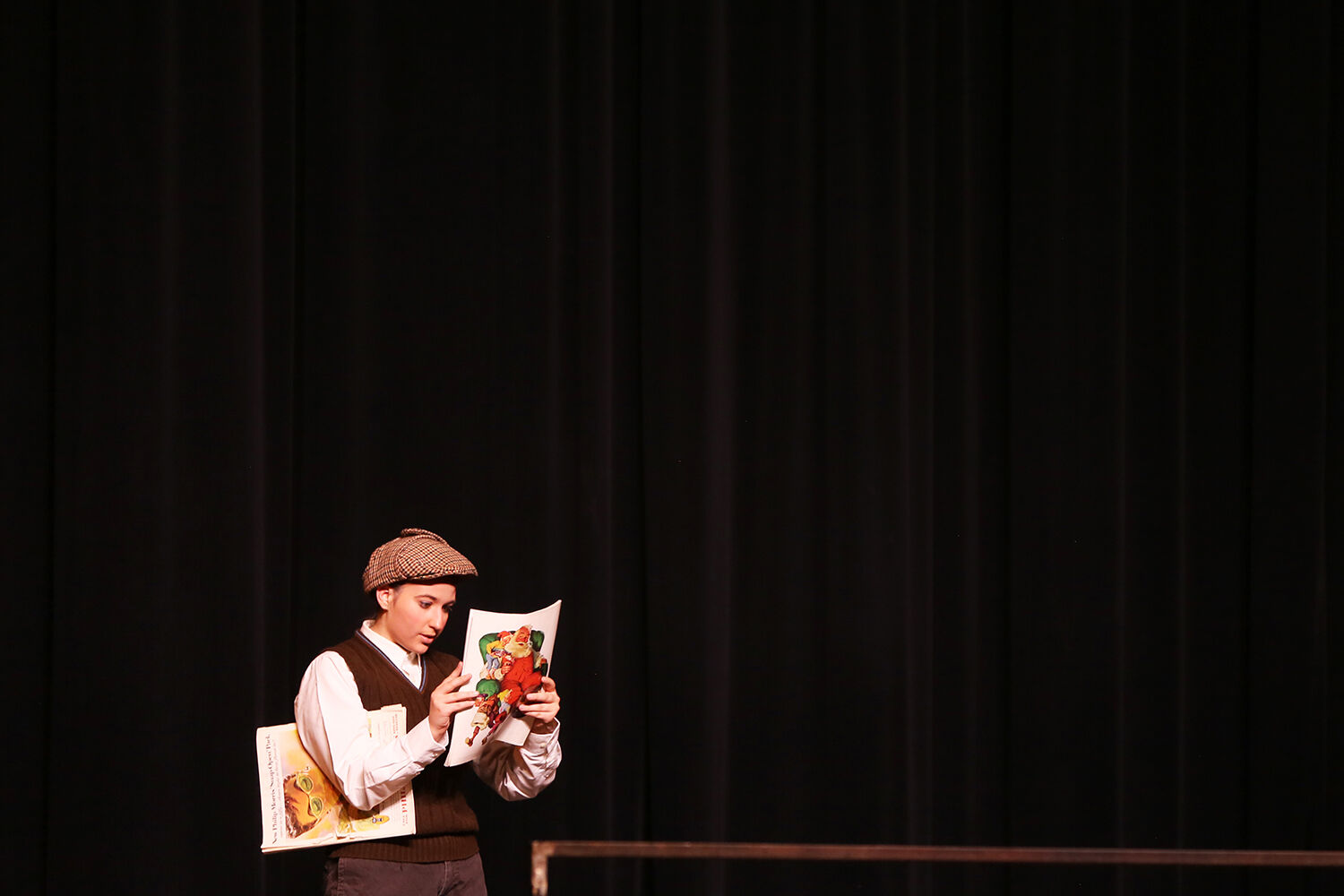 "Extra! Extra!” shouted Zoie Bonczkowski, the newspaper girl,